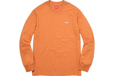 supreme metallic box logo l/s tee light orange|Supreme Metallic Box Logo L/S Orange Size M .